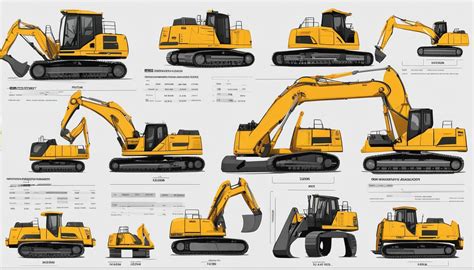 excavator comparison chart|excavator size comparison chart.